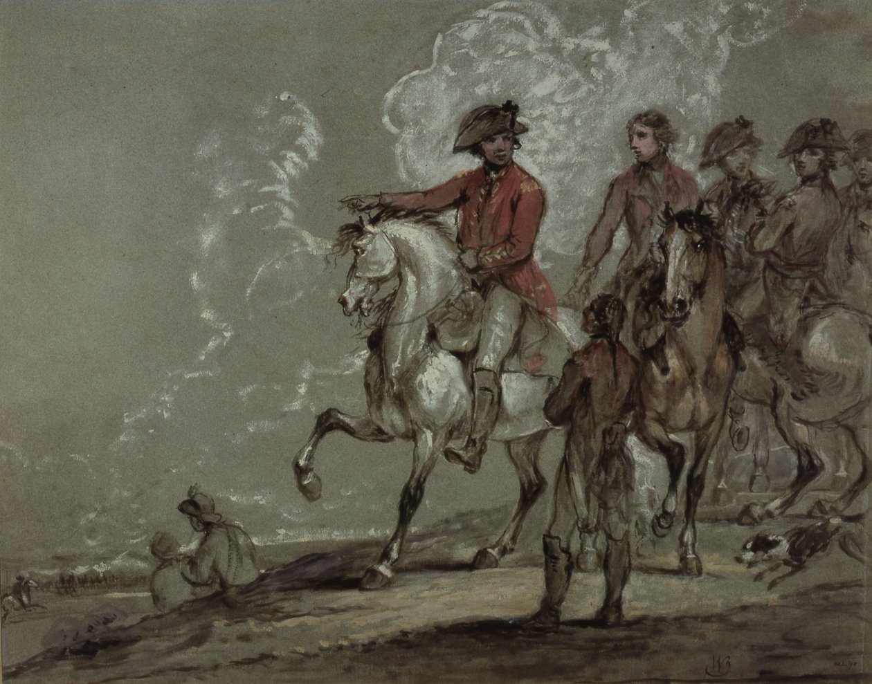Rei George III, revendo os 10º dragões de William Beechey