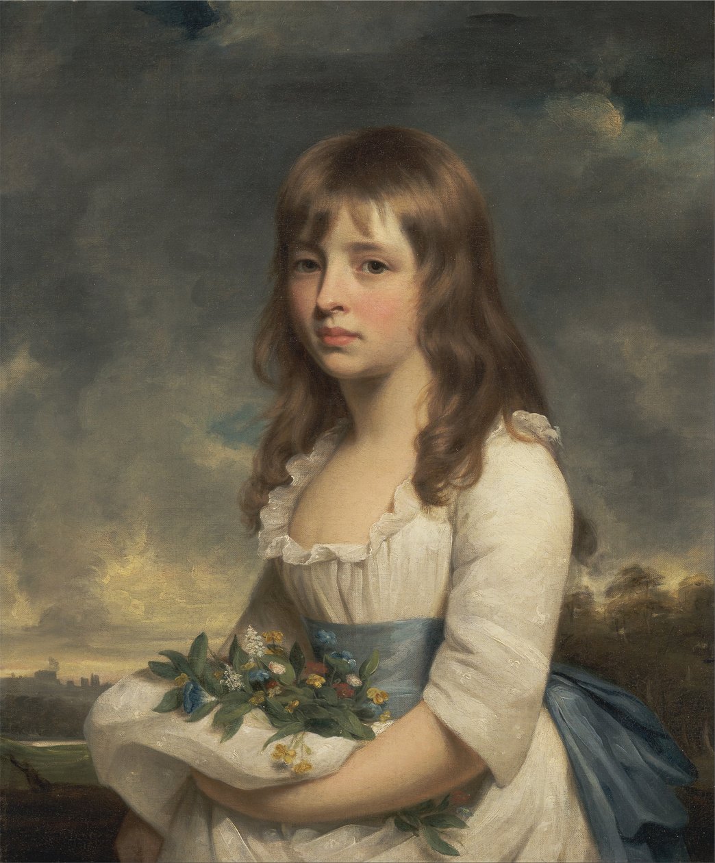 Retrato de uma menina de William Beechey