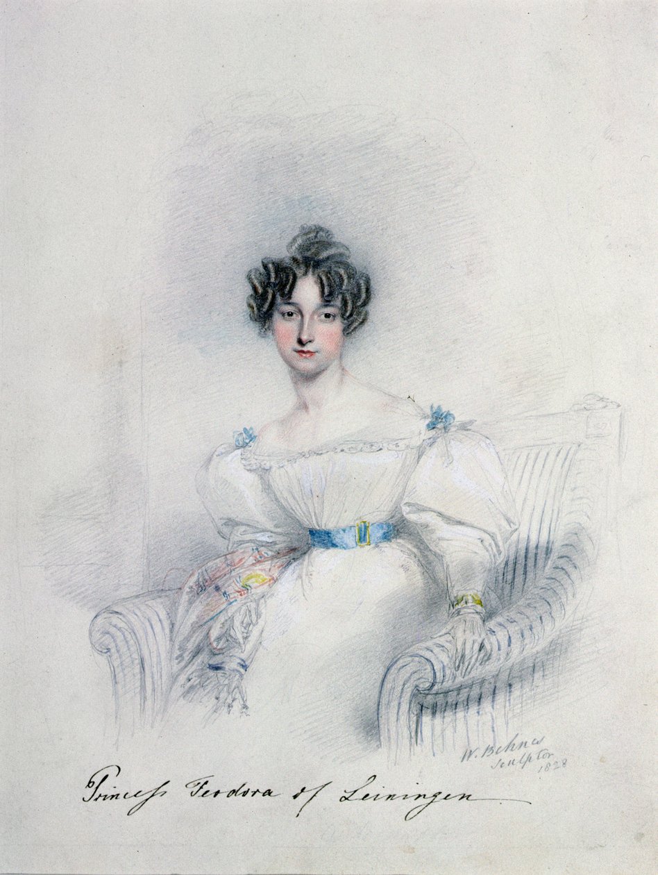 Princesa Anne Feodorowna de Leiningen, século XIX de William Behnes