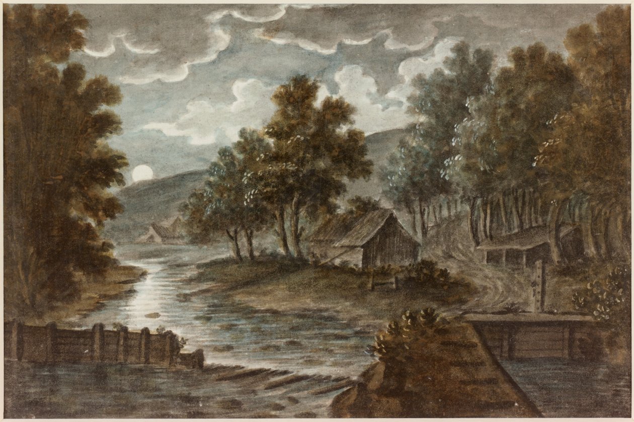 Blackburn perto de Ravensworth (lápis e aquarela sobre papel) de William Beilby