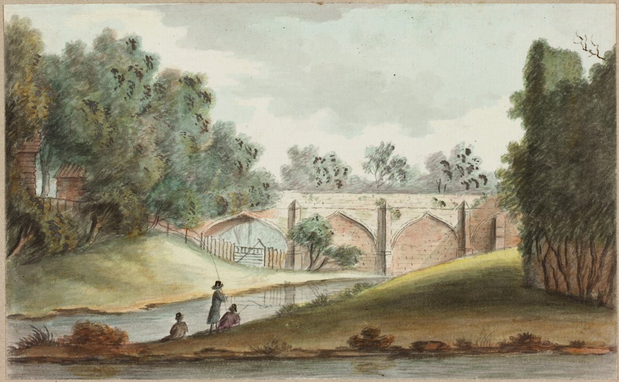 Northumberland View (lápis e aquarela sobre papel) de William Beilby