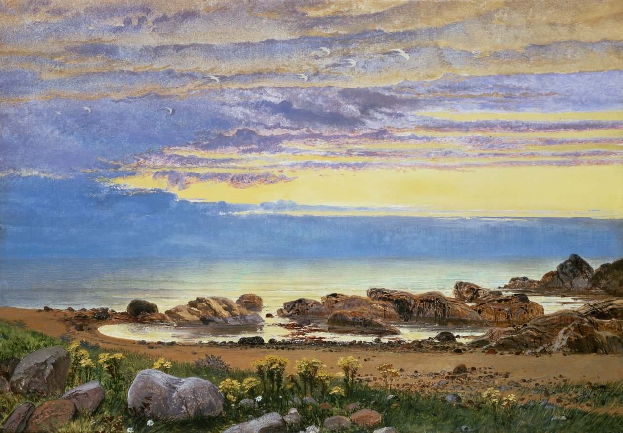 Amanhecer sobre o mar (par de 93690) de William Bell Scott