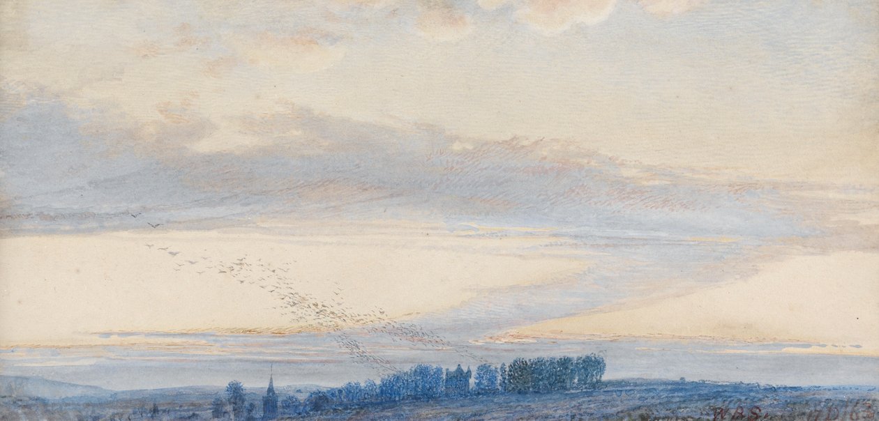 Castelo de Penkill, Crepúsculo, 1863 de William Bell Scott