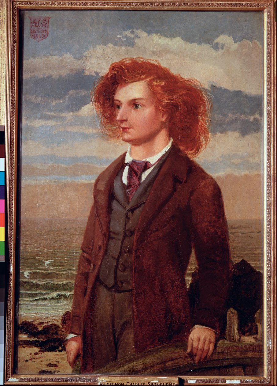 Retrato de Algernon Charles Swinburne (1837-1909) de William Bell Scott