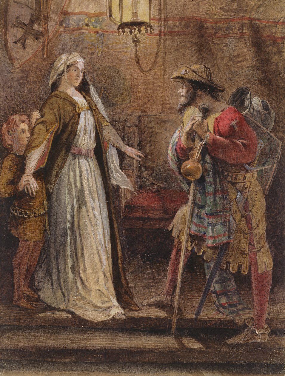 Retorno da longa cruzada, 1861 de William Bell Scott