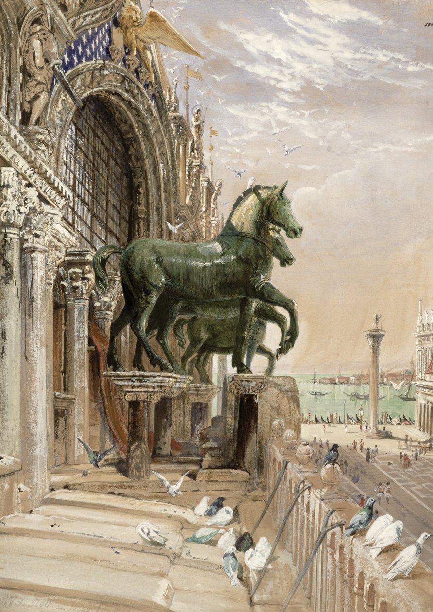 Parte superior da fachada da Igreja de São Marcos, 1862 de William Bell Scott