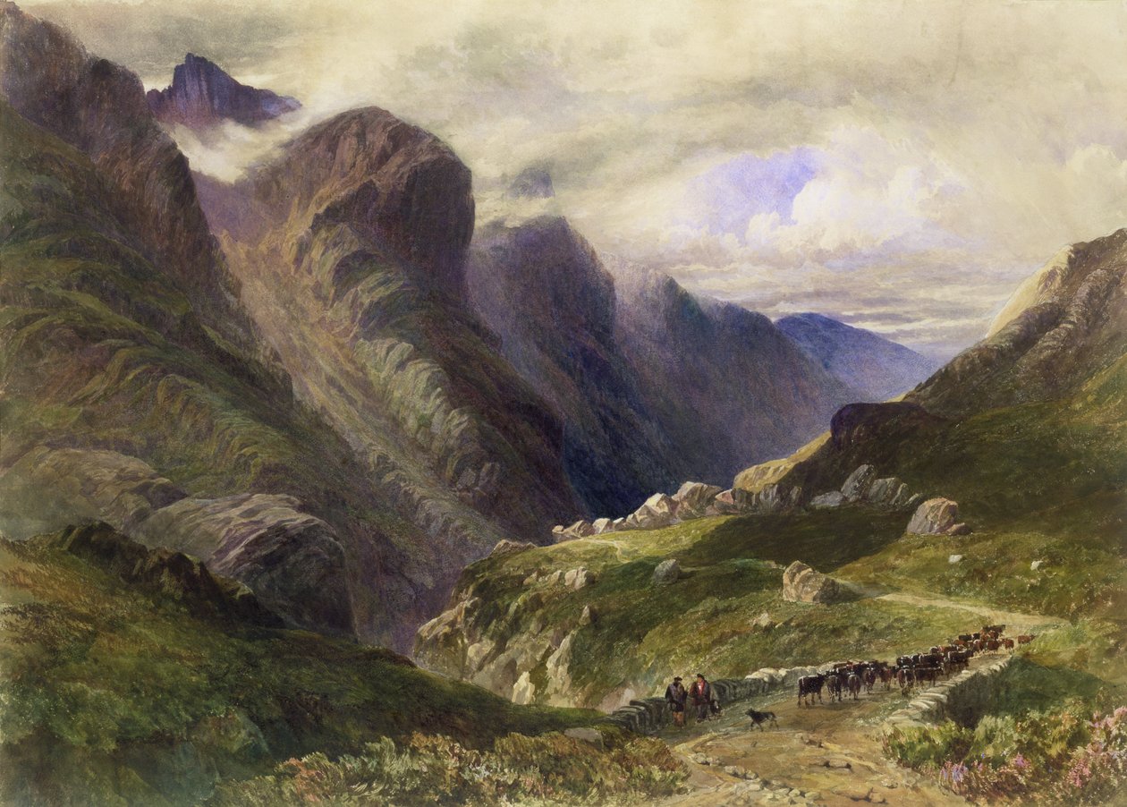 O passe de Glencoe, 1852 de William James Bennett