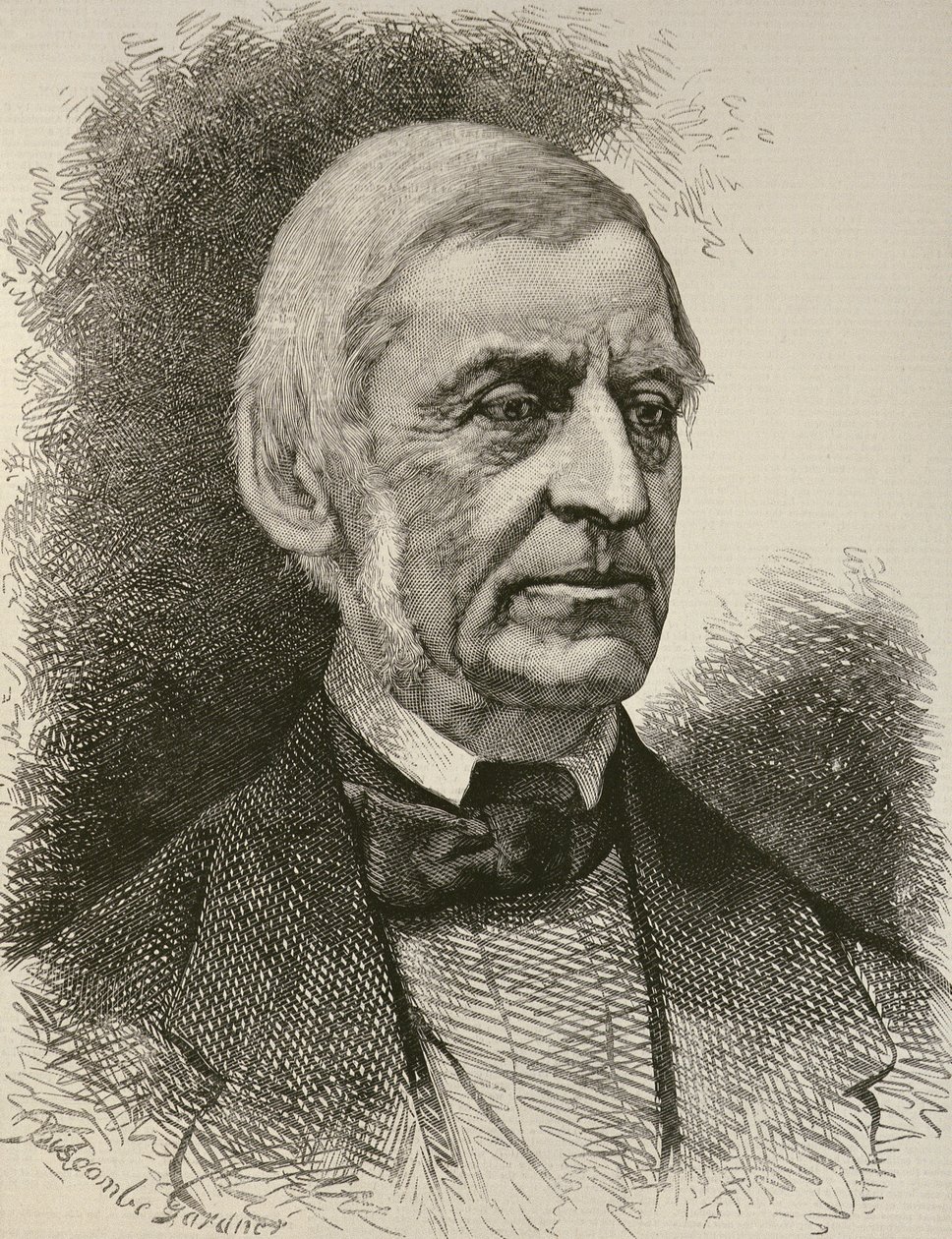 O falecido Ralph Waldo Emerson (1803-82), de &39;The Illustrated London News&39;, 6 de maio de 1882 de William Biscombe Gardner