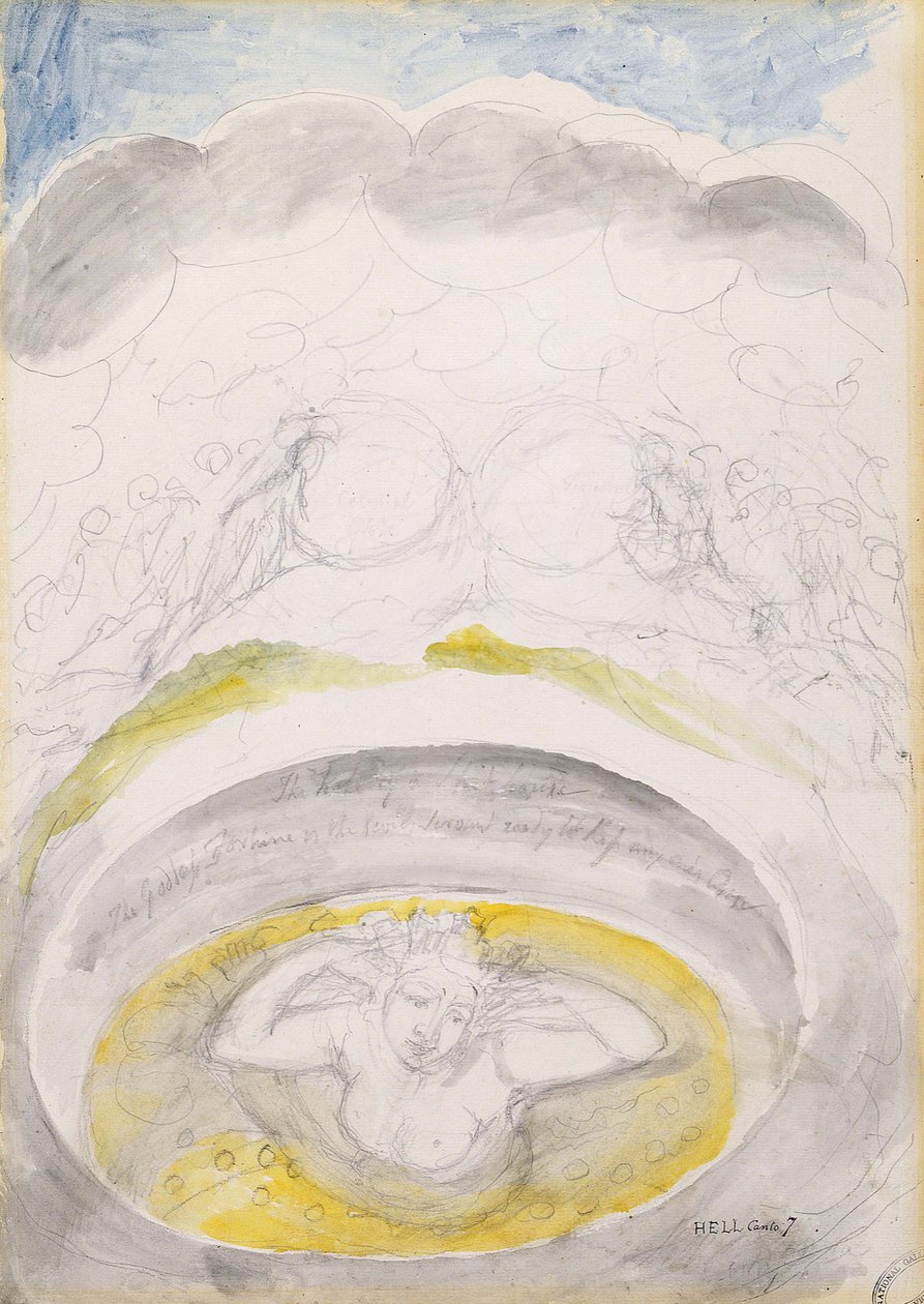 Ilustrações para Dantes Divina de William Blake