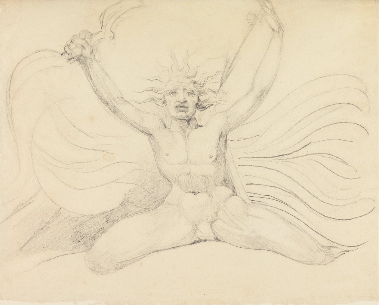 Albion Compelindo os Quatro Zoas às Suas Tarefas Apropriadas de William Blake