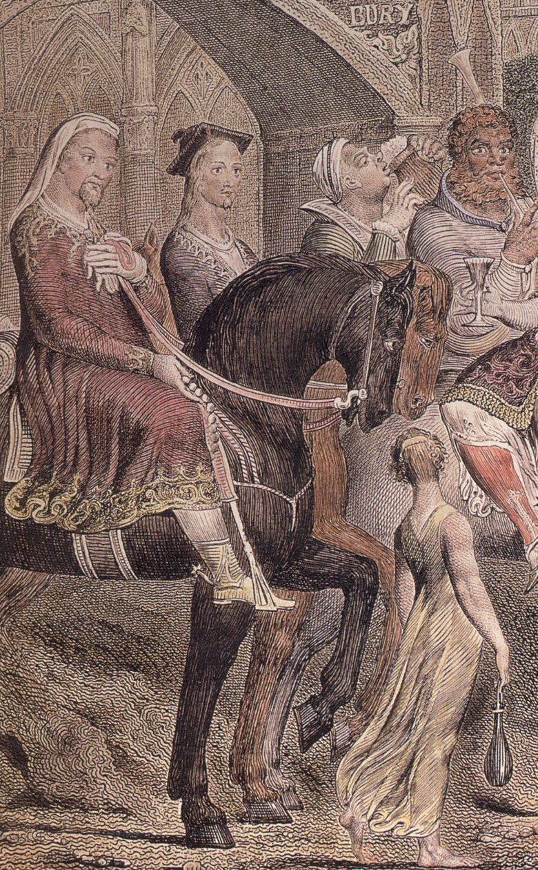 Blake-Cant-peregrinos-detalhe-b1 Gravura colorida, 2º estado (1810) de William Blake