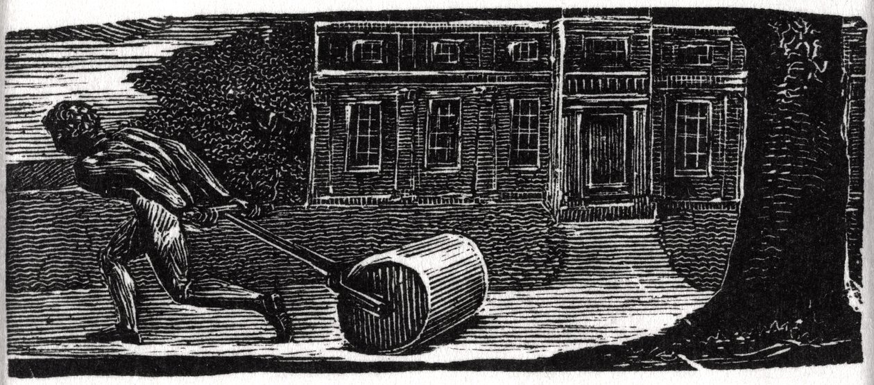 Colinet cuidando do gramado, ilustração de &39;The Pastorals of Virgil&39;, do Dr. Thornton de William Blake