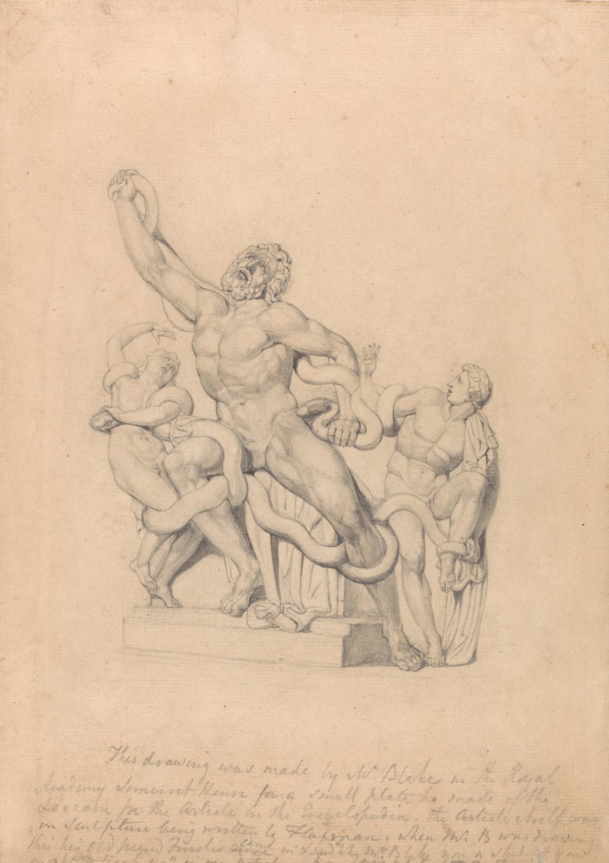 Cópia do Laocoonte, para Reess Cyclopædia de William Blake