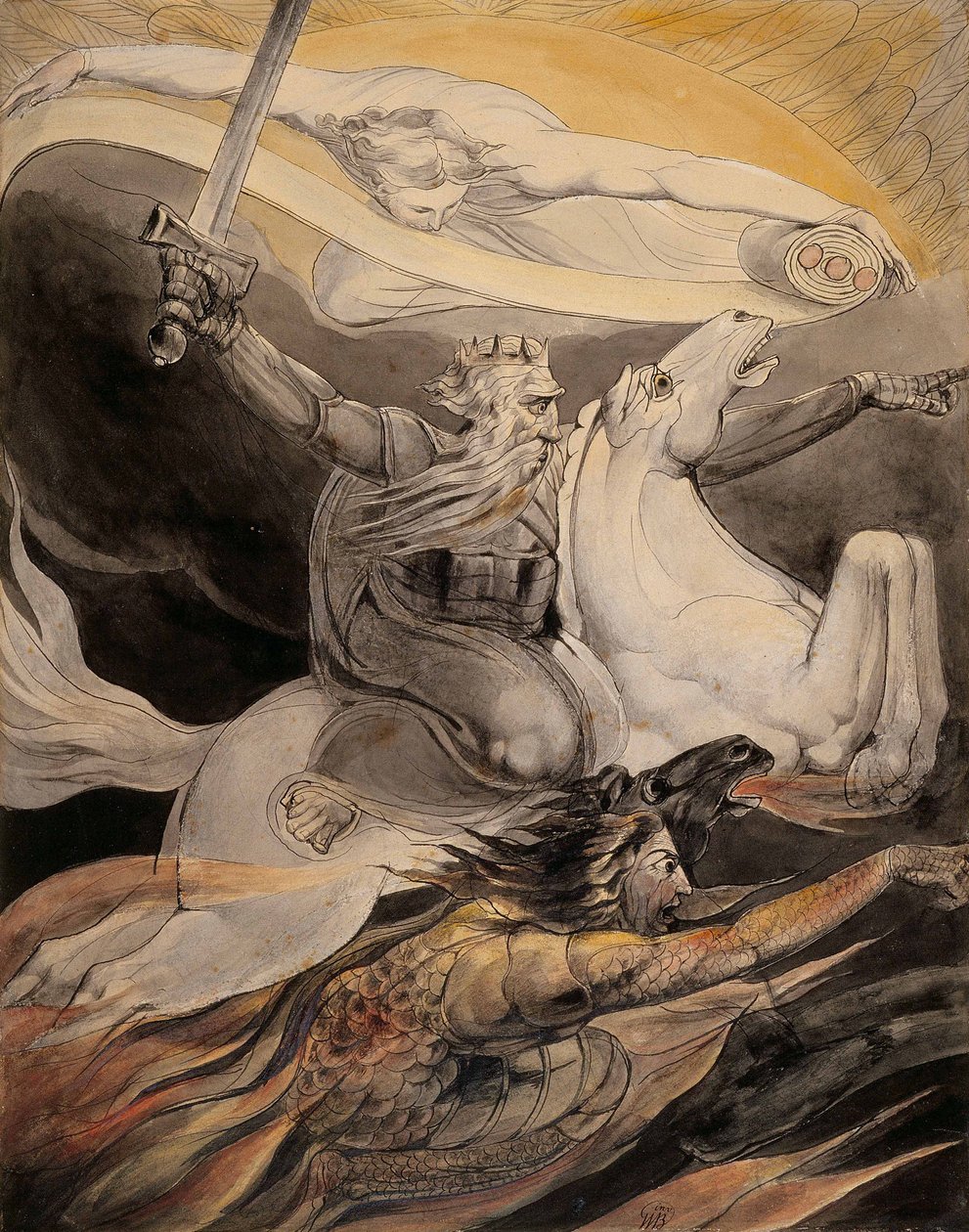 Morte em um cavalo pálido de William Blake