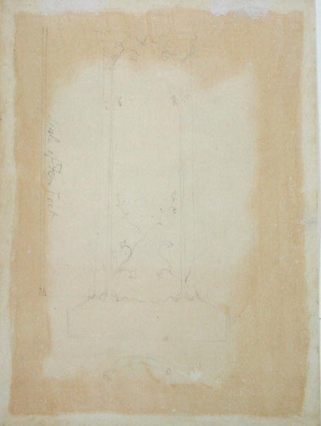 Elevação e Plano de um Monumento, 1819-20 de William Blake