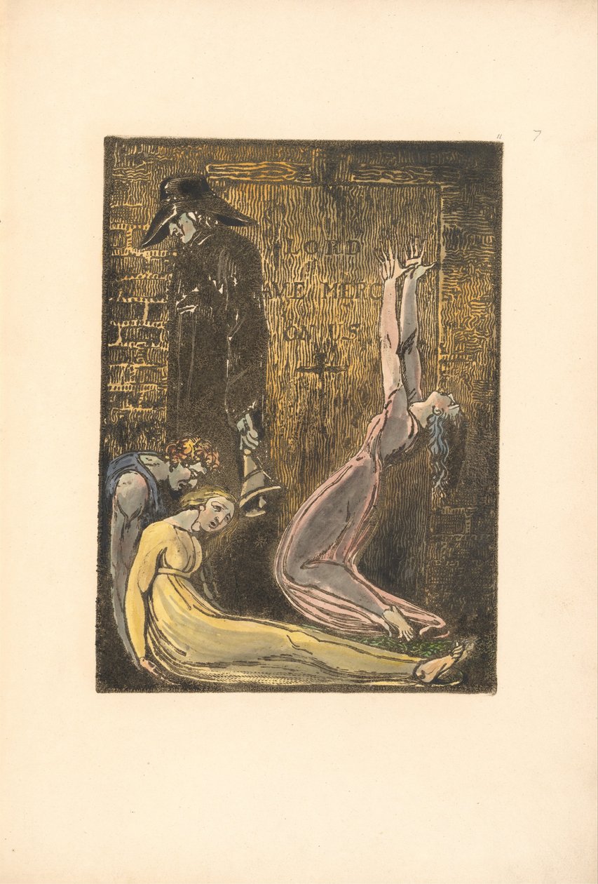 Europa. Uma profecia, placa 13 Bentley 10 de William Blake