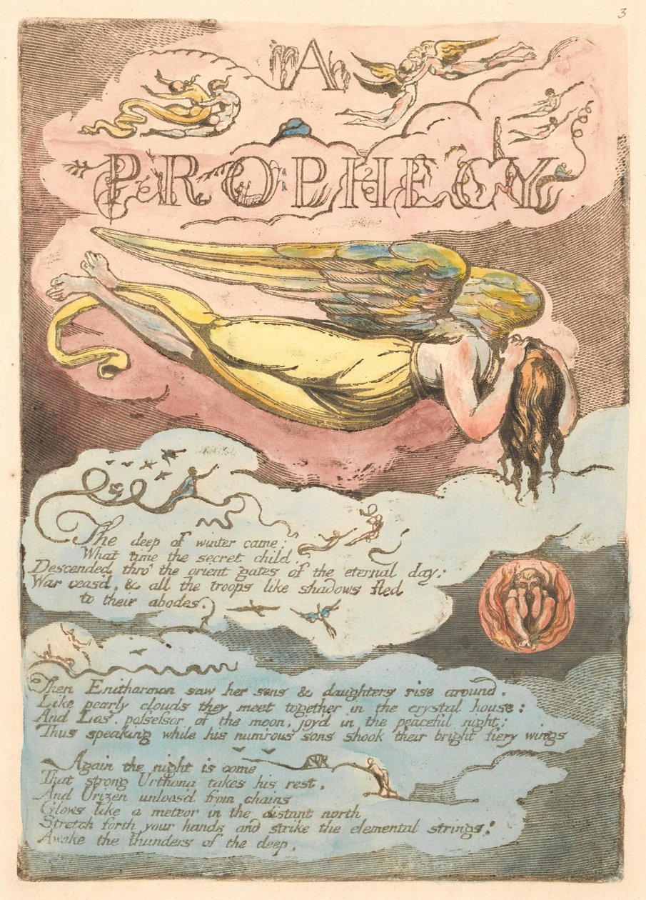 Europa. Uma profecia, placa 5, de William Blake