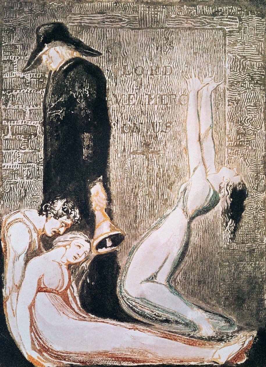 Europa uma profecia; Praga, c.1794 (gravura em relevo, gravura, wc) de William Blake