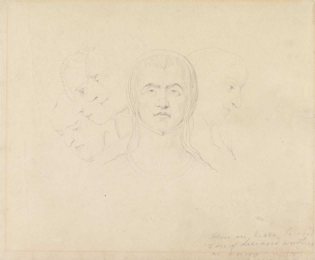 Cinco chefes visionários de mulheres de William Blake