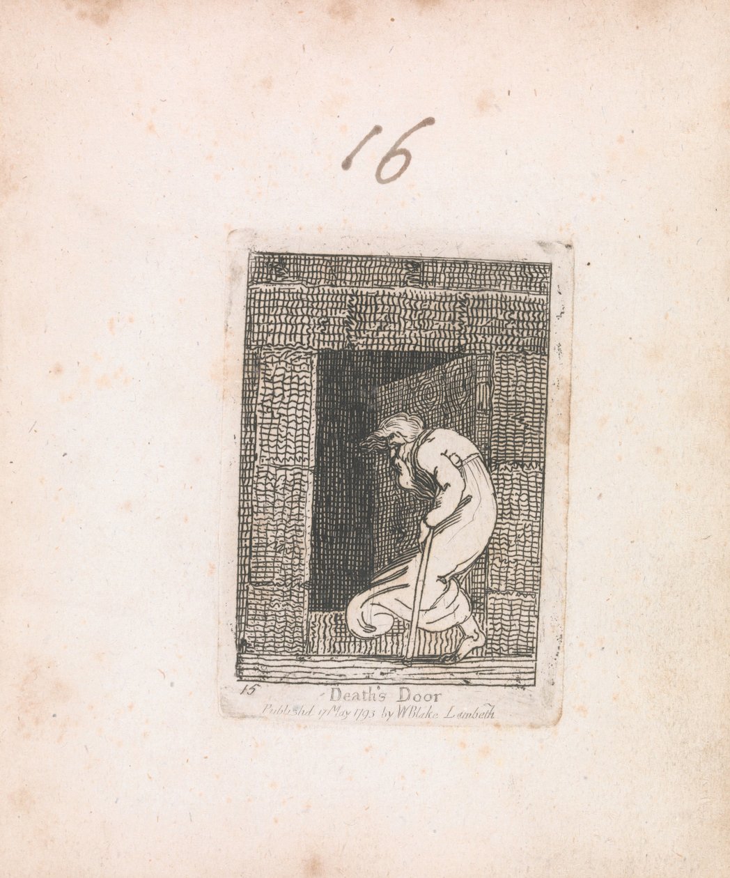 Para crianças. As Portas do Paraíso, Placa 17, Porta das Mortes de William Blake