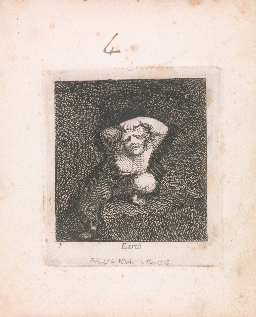 Para crianças. Os portões do paraíso, placa 5, terra de William Blake