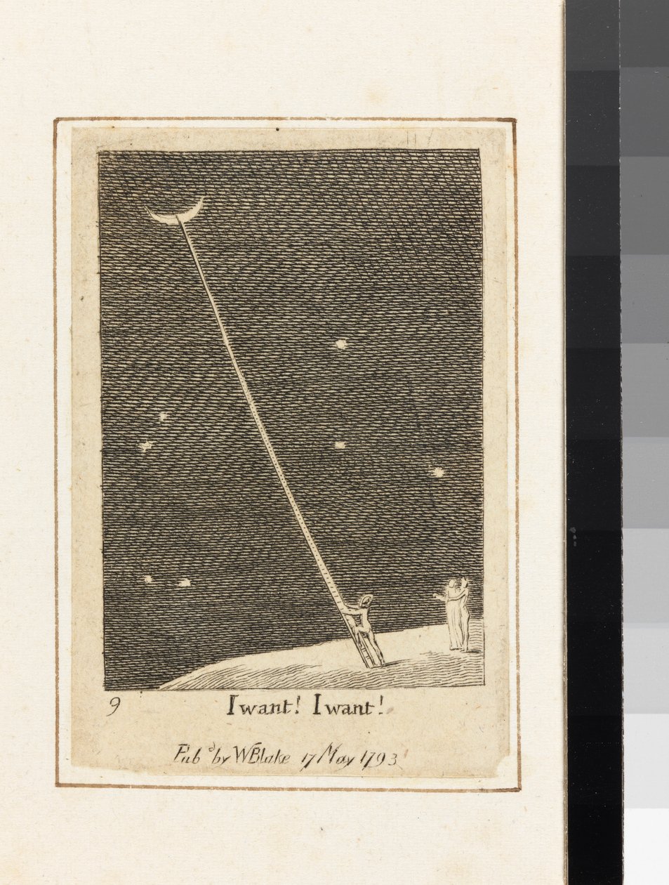 Eu quero! Eu quero !, de para os sexos: The Gates of Paradise, 1793 (linha de gravura) de William Blake