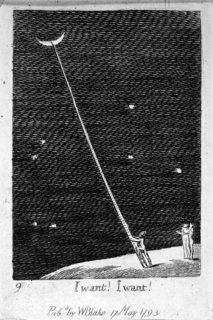 Eu quero! Eu quero !, de &39;Para os sexos: as portas do paraíso&39;, 1793 de William Blake
