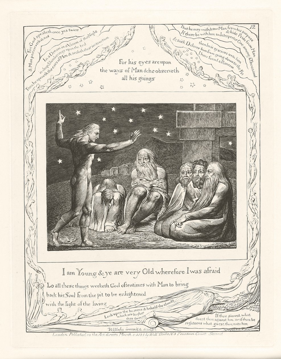 Eu sou jovem e você é muito velho e por isso eu estava com medo, 1825 de William Blake