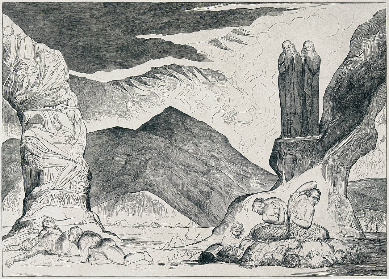 Ilustrações de Dante de William Blake