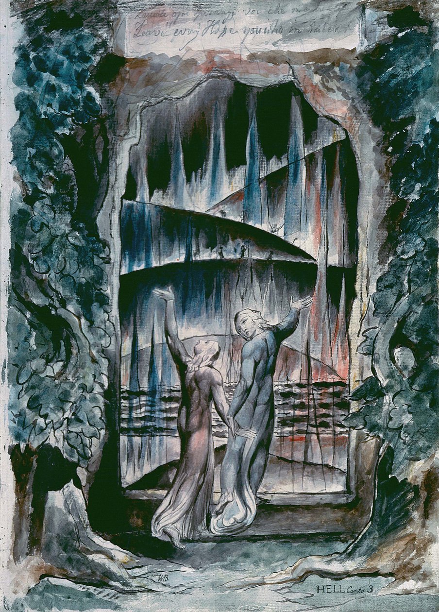 Ilustrações para Dantes Divina de William Blake
