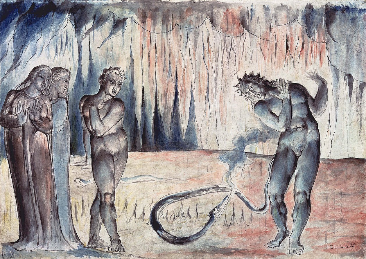 Ilustrações para Dantes Divina de William Blake