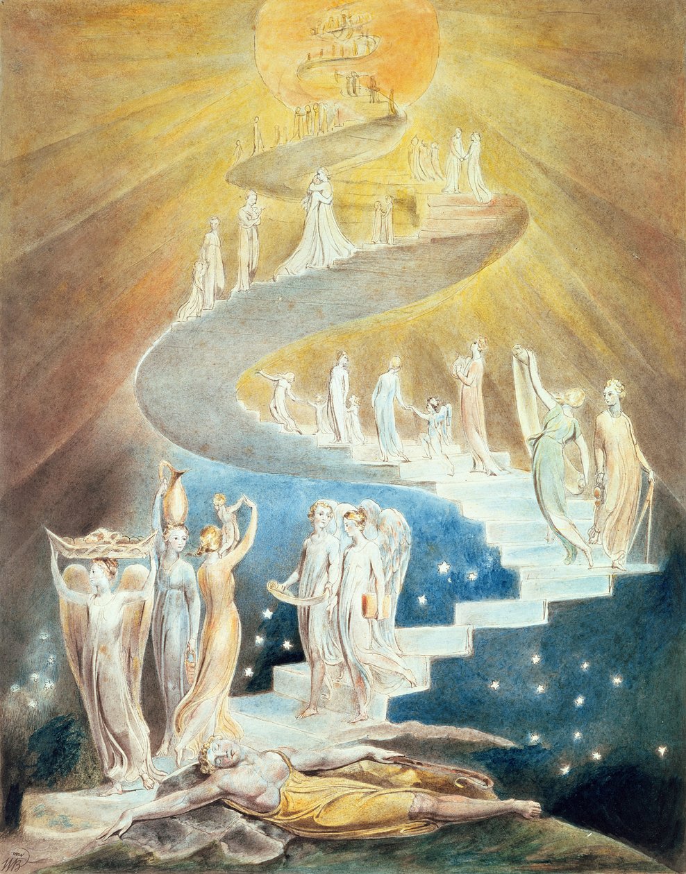 Escada de Jacob de William Blake