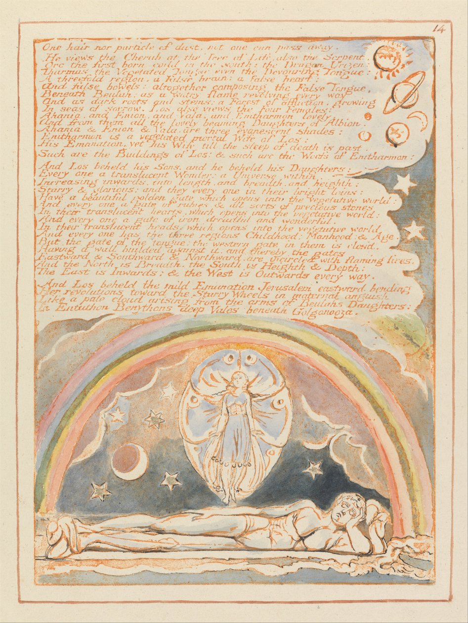 Jerusalém, Placa 14, de William Blake