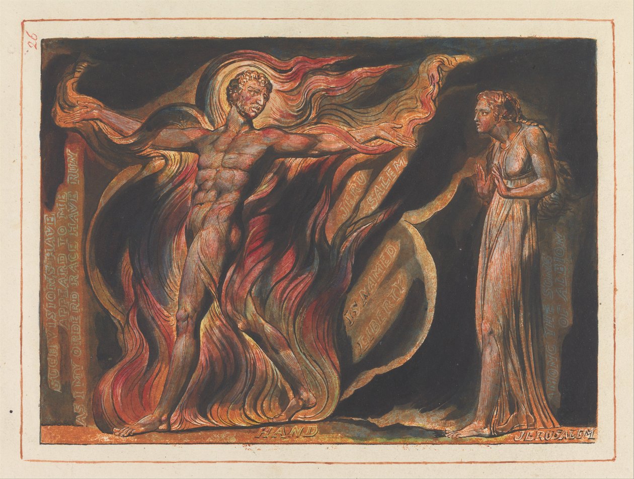 Jerusalém, Placa 26, Tais Visões Tiveram .... de William Blake