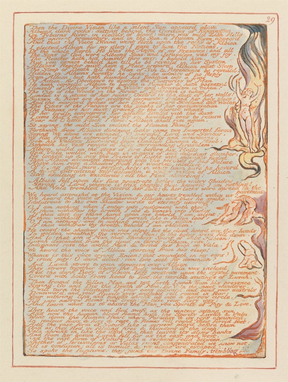 Jerusalém, Placa 29, Então a Visão Divina .... de William Blake
