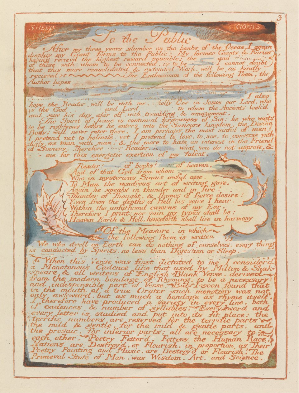 Jerusalém, Placa 3, Ao Público .... de William Blake