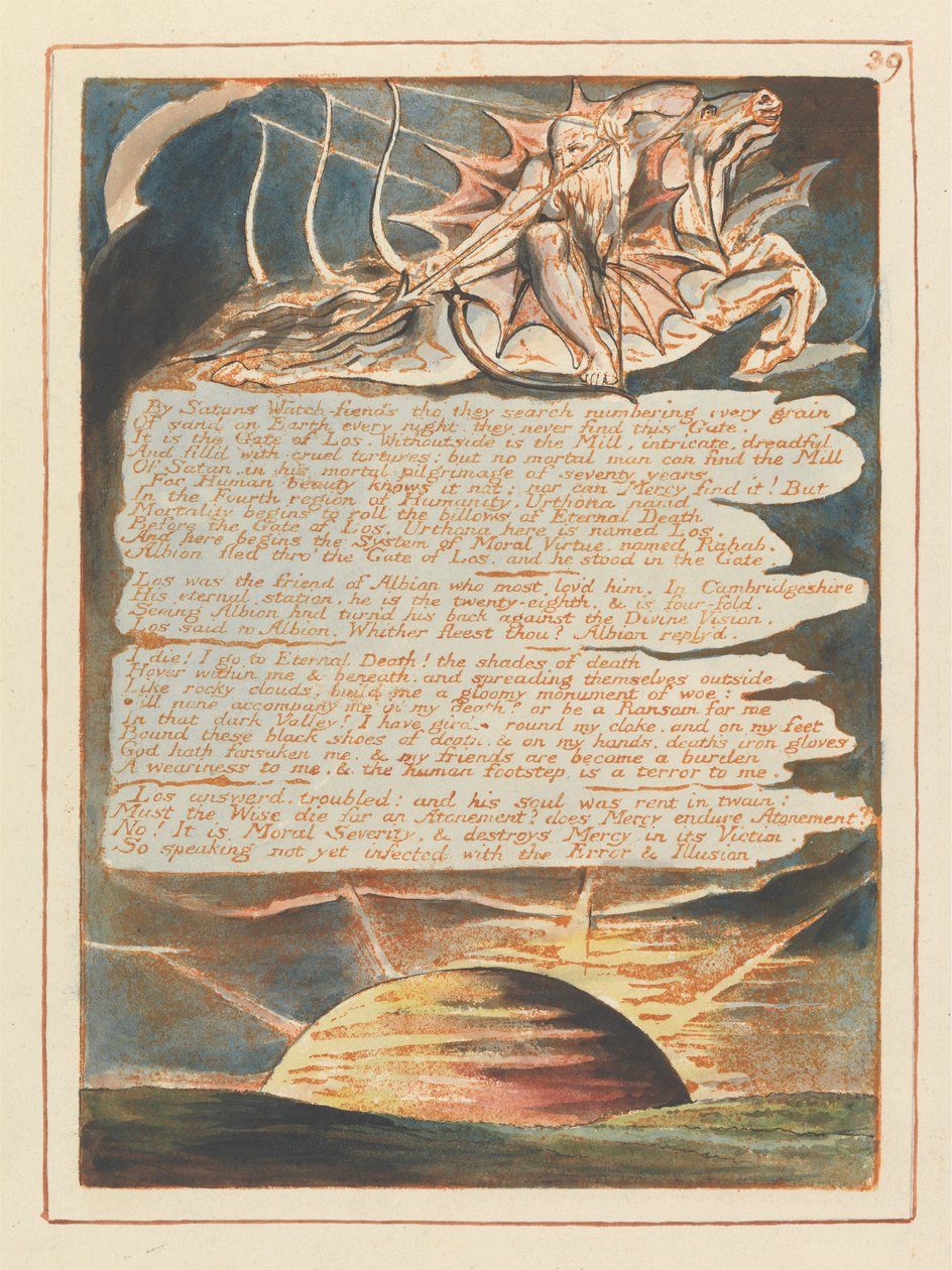 Jerusalém, Placa 39, de William Blake