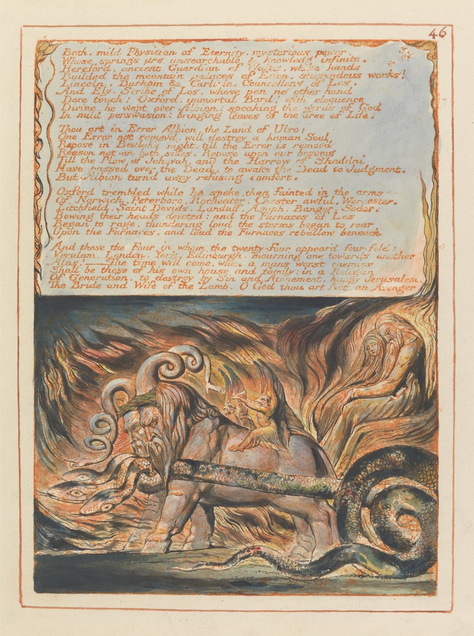 Jerusalém, Placa 46, de William Blake