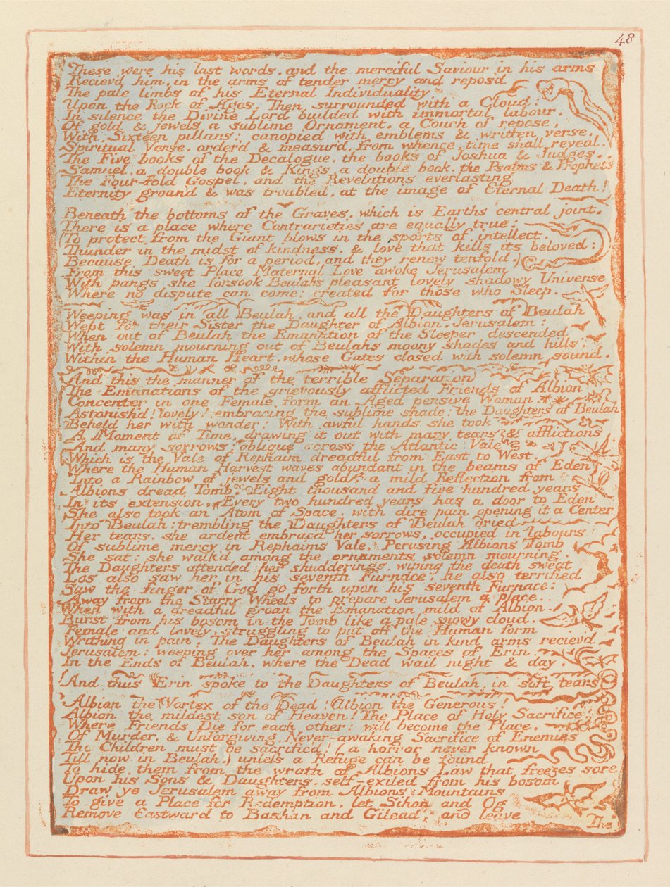 Jerusalém, Placa 48, de William Blake