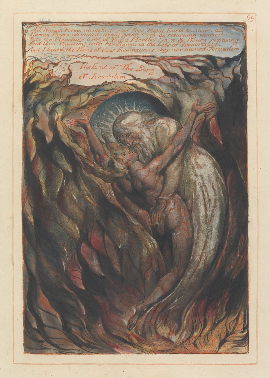 Jerusalém, Placa 99, Todas as Formas Humanas identificadas .... de William Blake