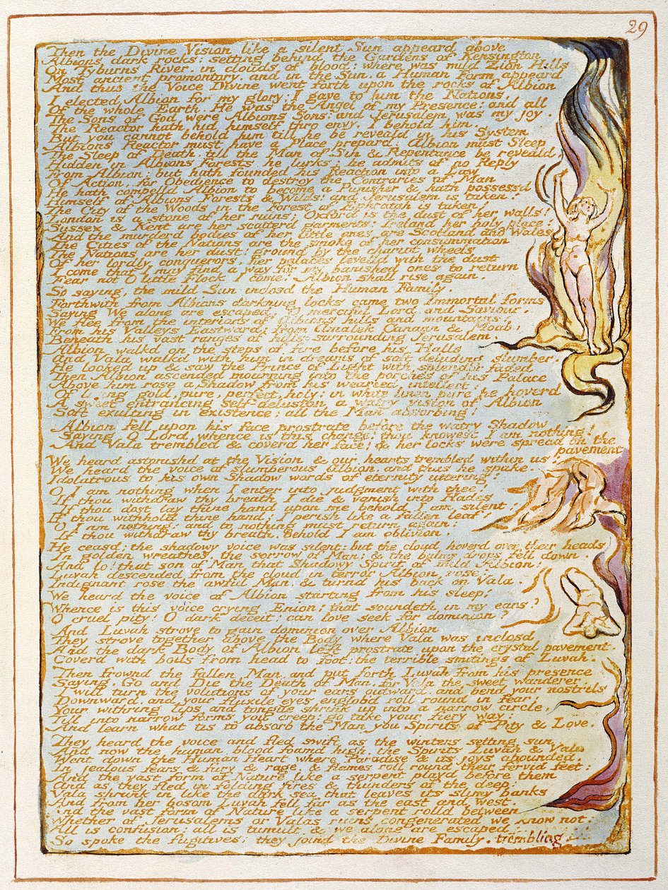 Jerusalém a emanação do gigante Albion de William Blake