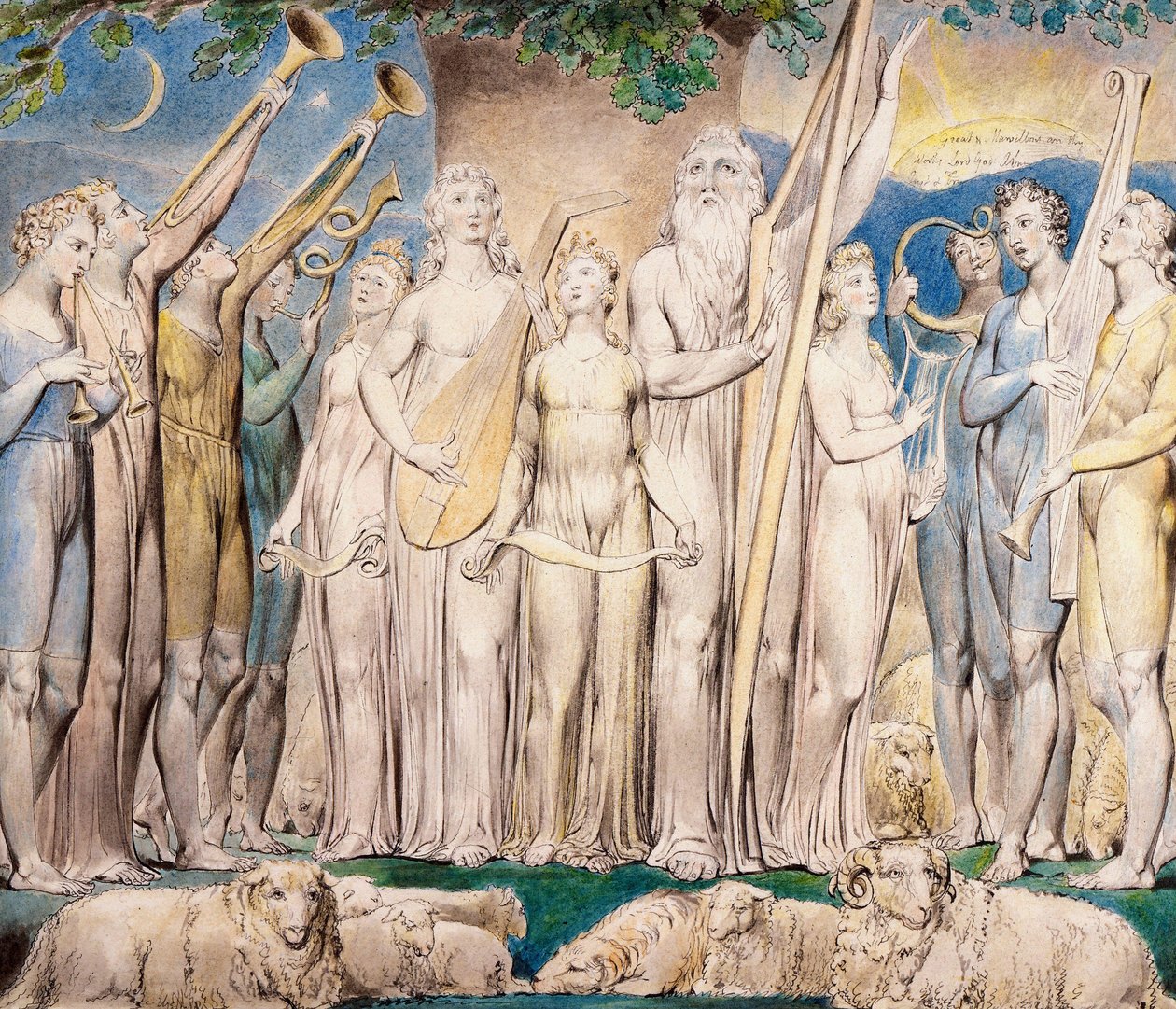 Trabalho e Sua Família Restaurados para a Prosperidade de William Blake