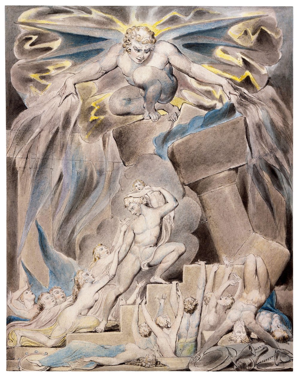 Empregos Filhos e Filhas Dominados por Satanás de William Blake