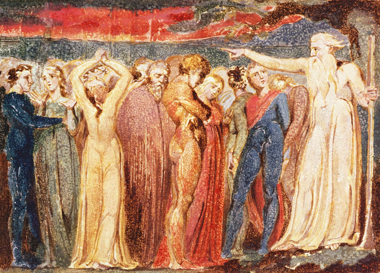 José de Arimatéia pregando aos habitantes da Bretanha de William Blake
