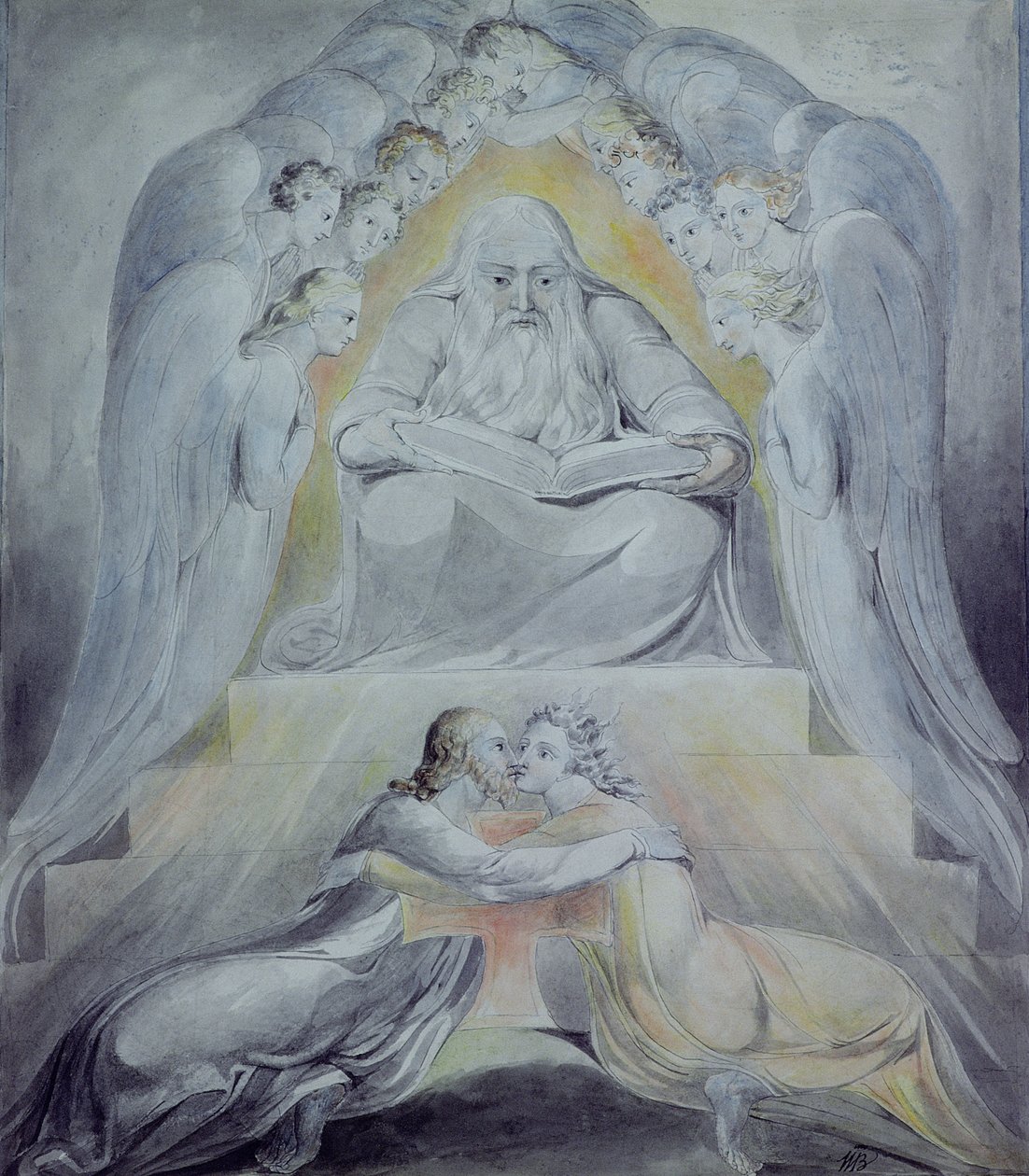 Misericórdia e Verdade se encontram juntas, Justiça e Paz se beijaram de William Blake