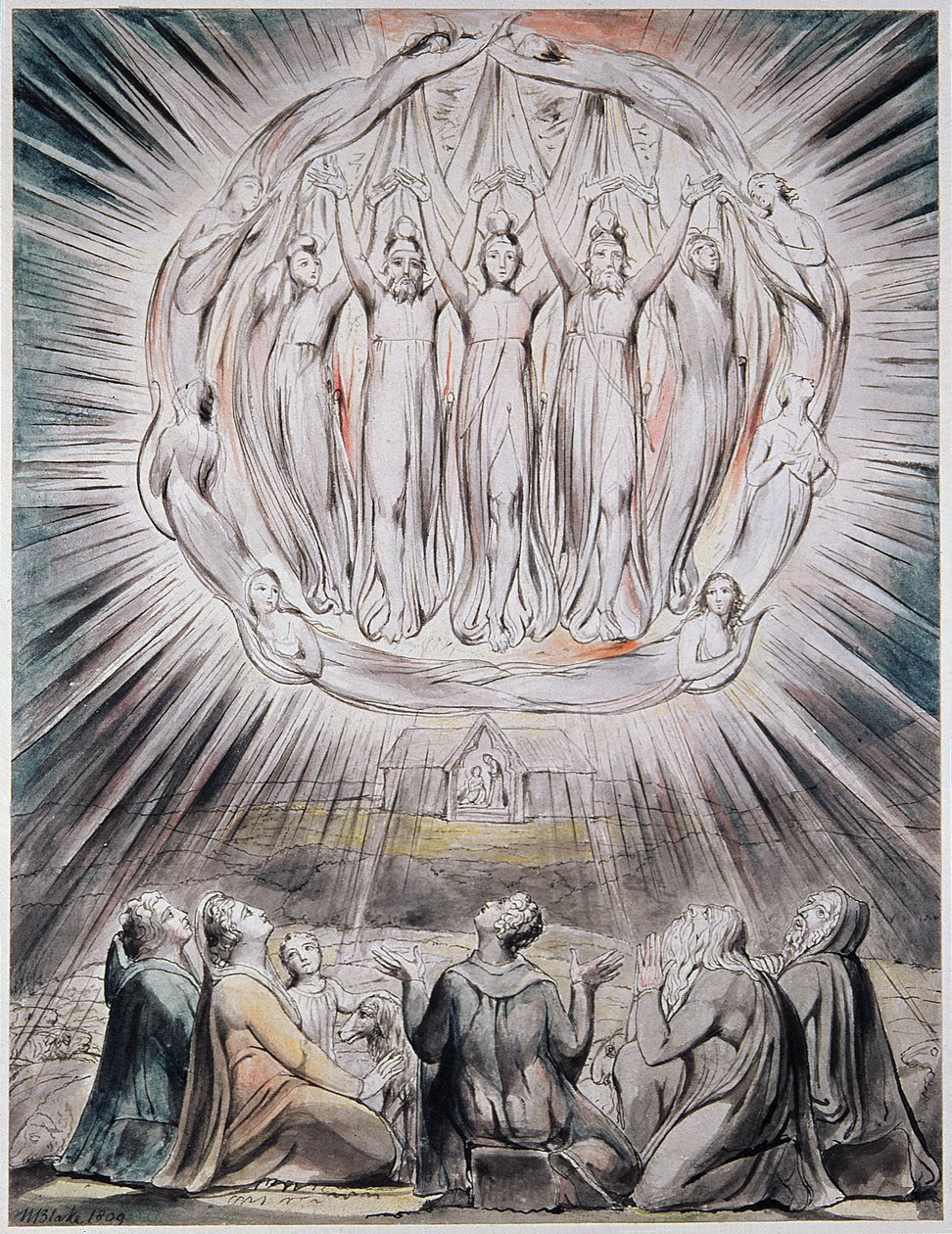 Na manhã da natividade de Christs de William Blake