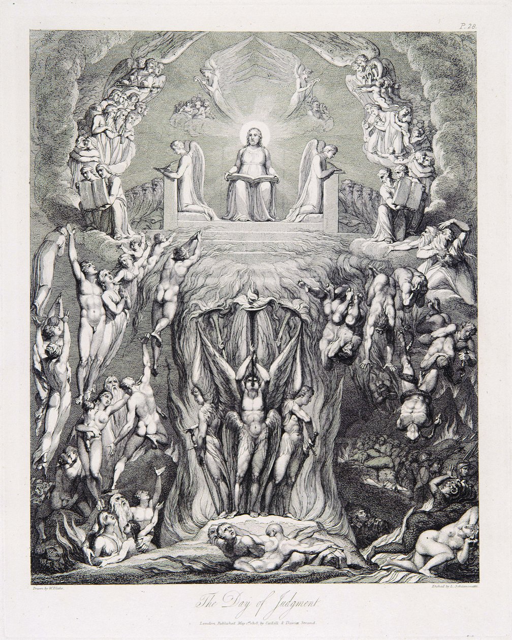 Robert Blair, The Grave, objeto 9 (Bentley 435-8) O Dia do Julgamento de William Blake