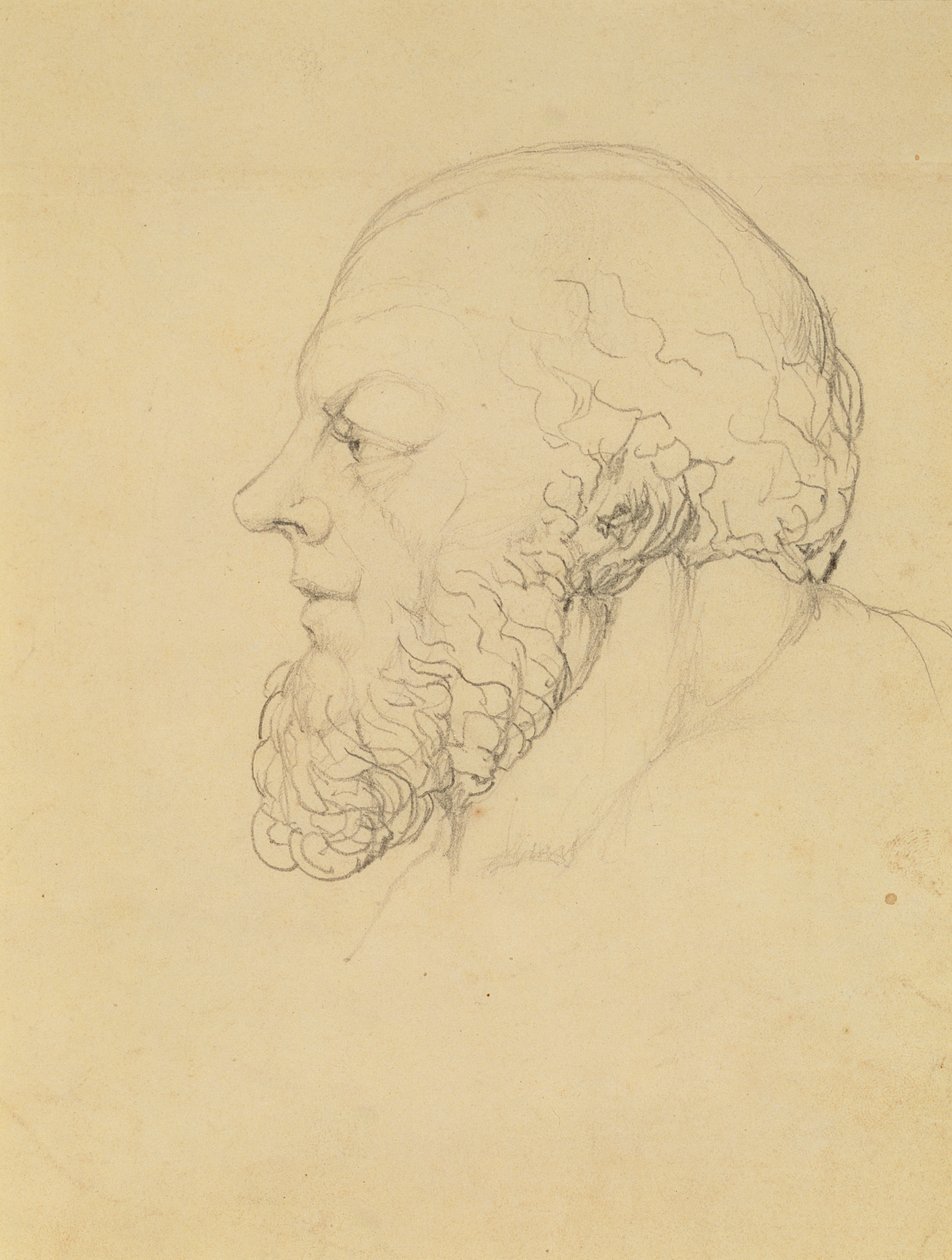Sócrates, c.1820 (grafite) de William Blake