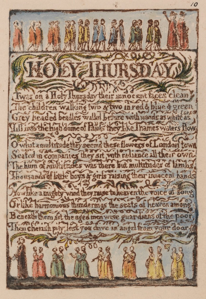 Canções da Inocência e da Experiência, Placa 10, de William Blake