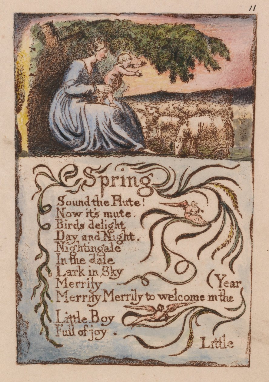 Canções da Inocência e da Experiência, Plate 11, de William Blake